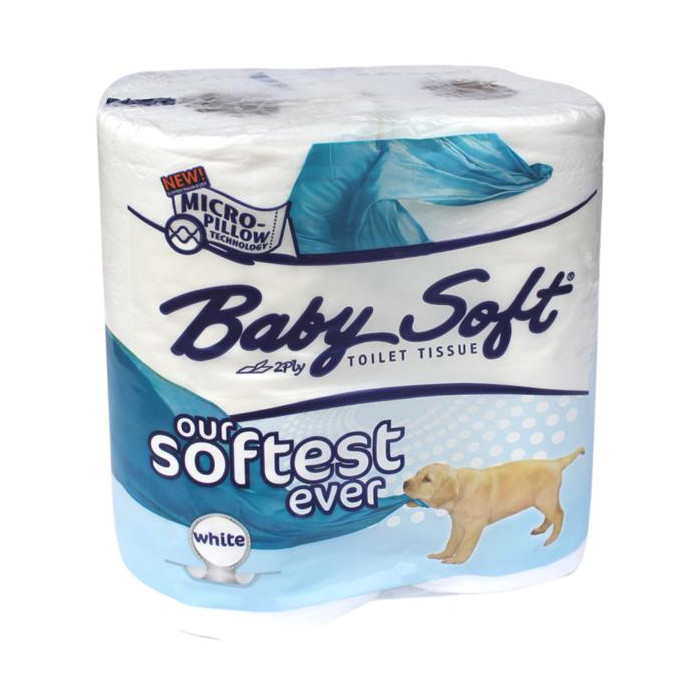 Baby Soft Toilet Tissues 2ply 4's