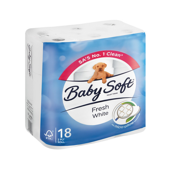 Baby Soft Toilet Tissues 2ply 18's